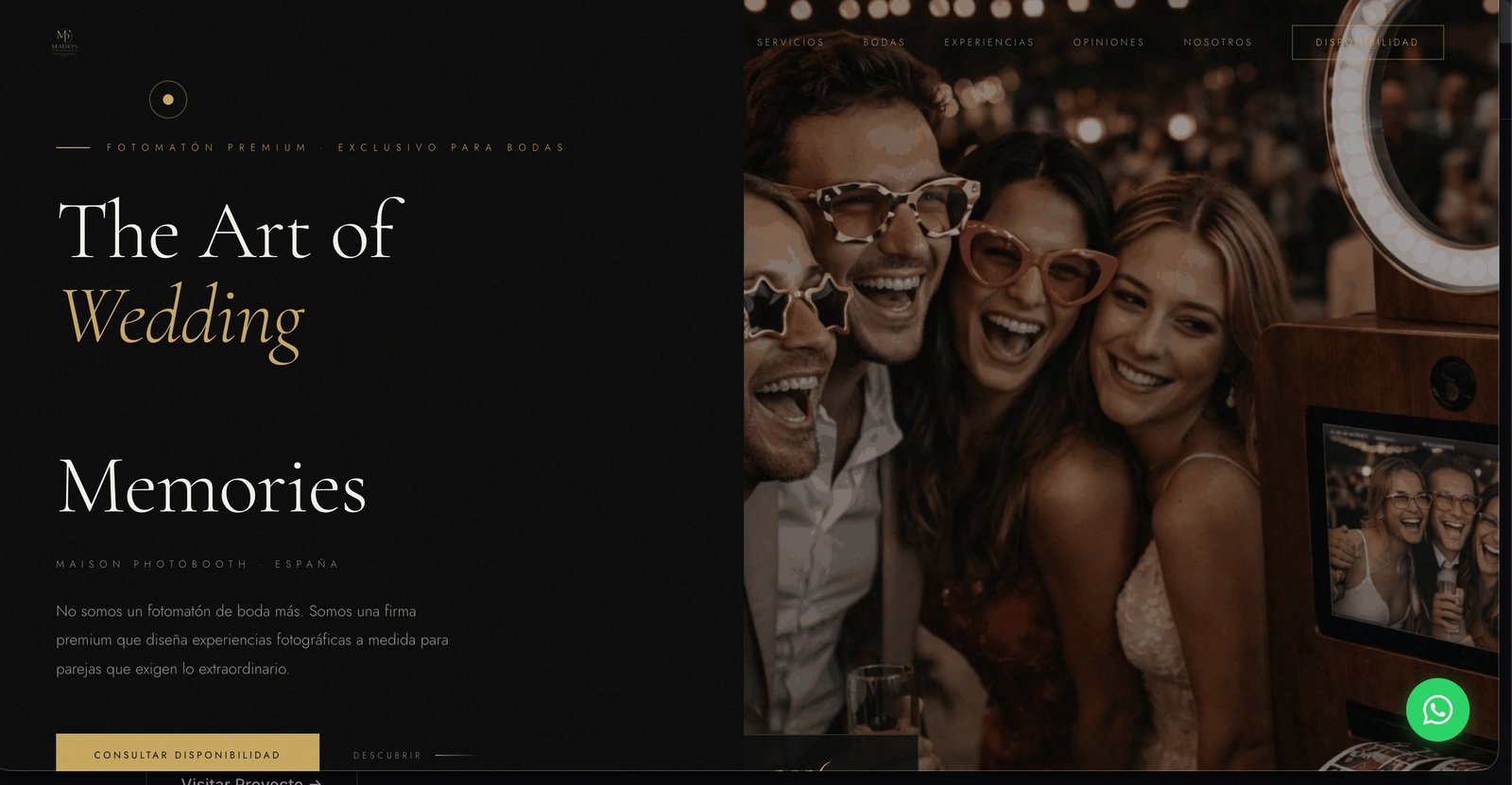 Maison Photobooth - Fotomatón Premium para Bodas